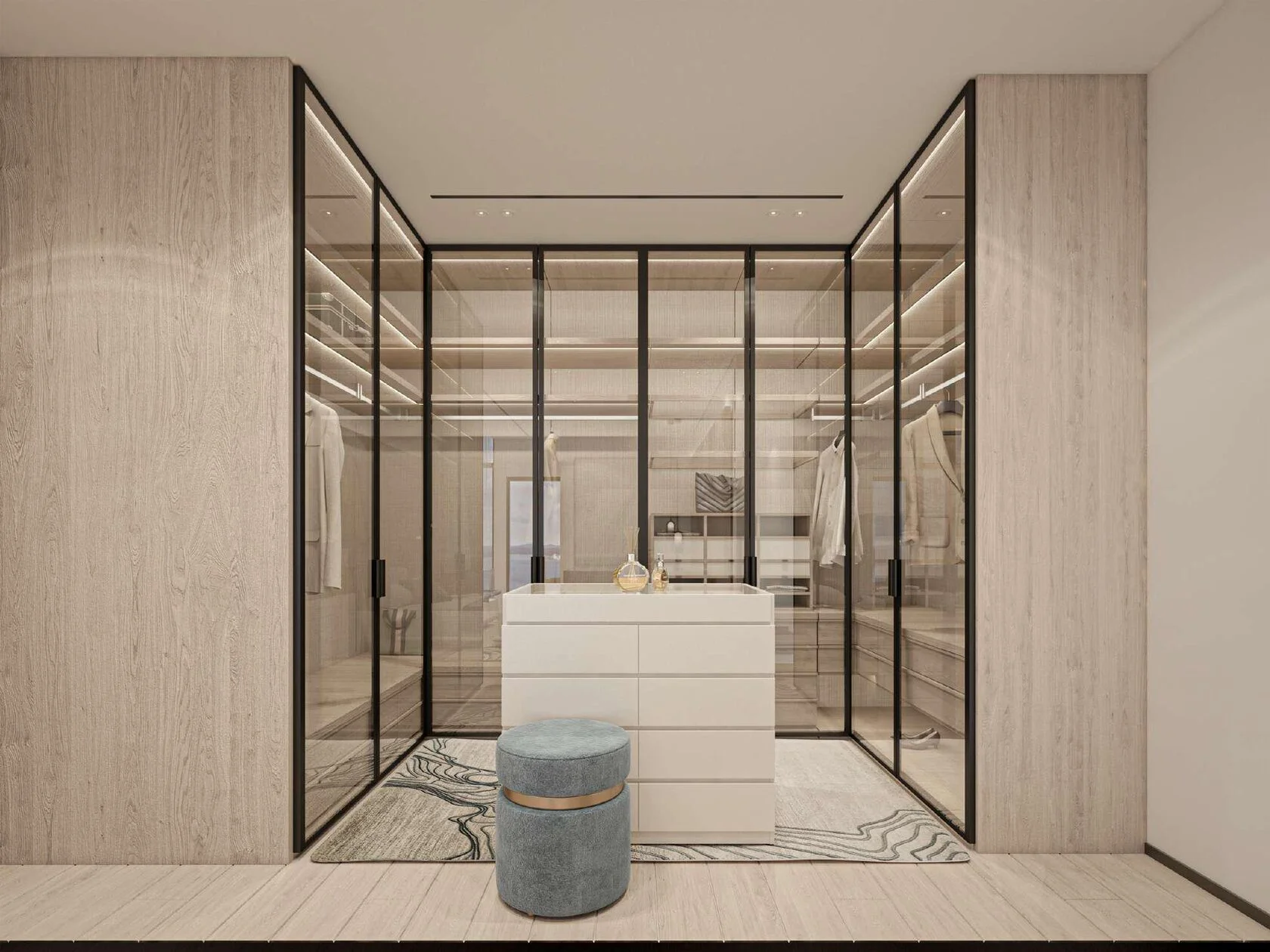 Spacious and elegant walk-in closet, Arthouse Residences